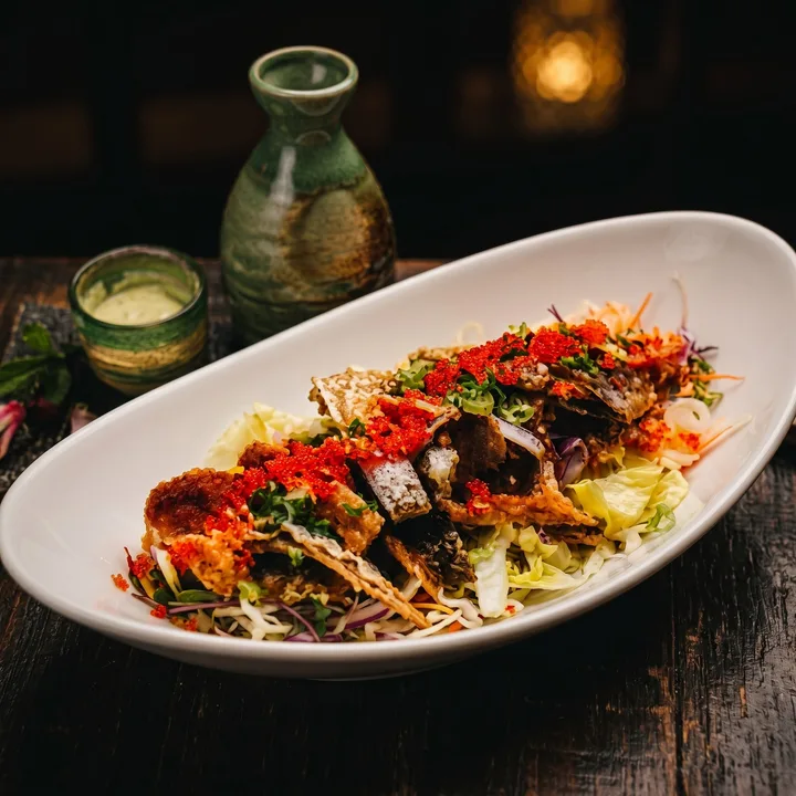 Salmon Skin Salad