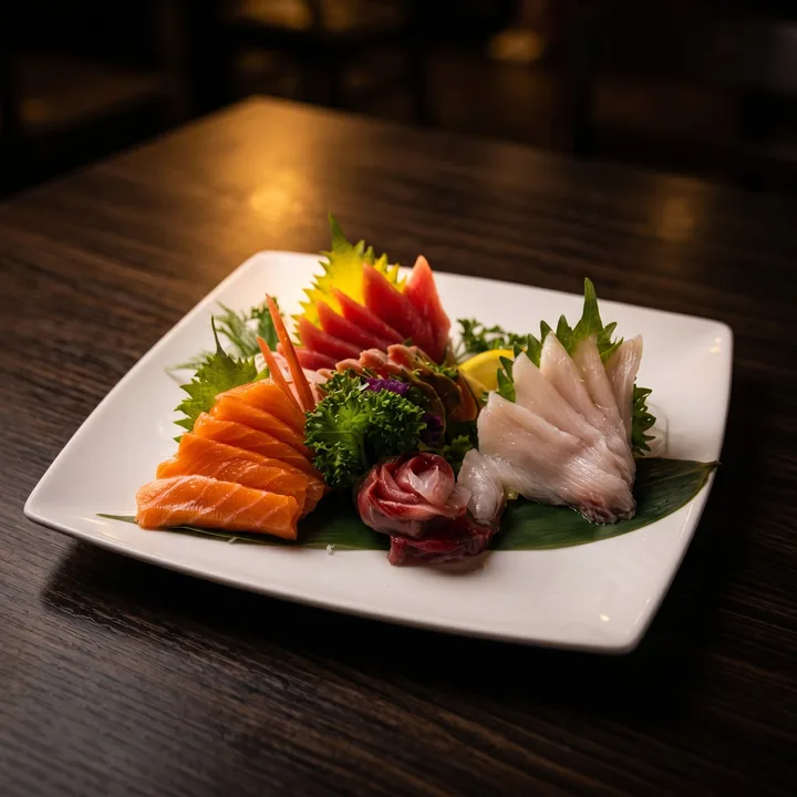 Assorted sashimi platter at Hokaido Sushi