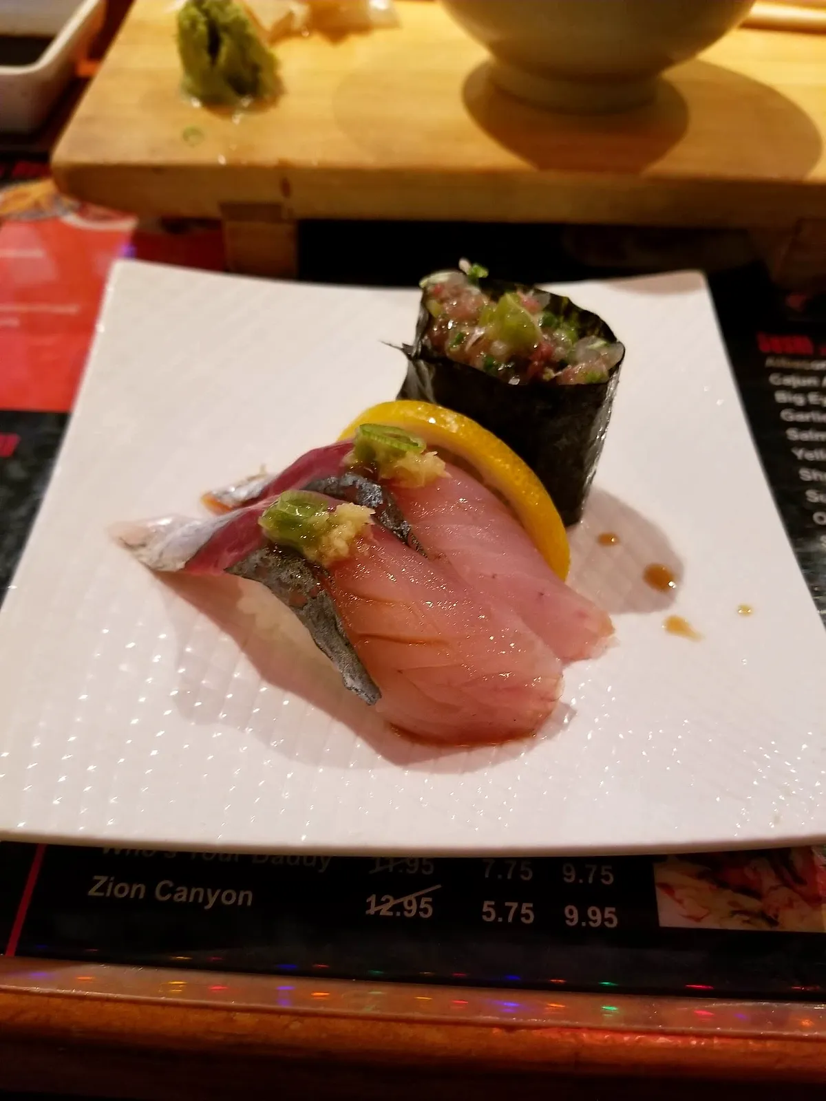 Specialty roll at Hokaido Sushi